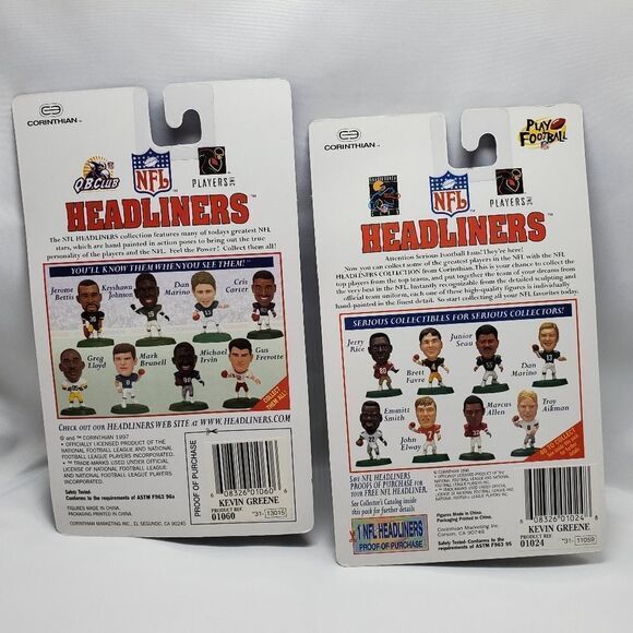 NIB Pair Panthers Kevin Greene Headliners - Picture 2 of 2